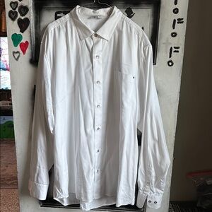 Tommy Bahama White Dress Shirt Classic Style